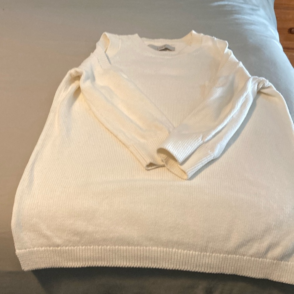 Loft cut out shoulder sweater